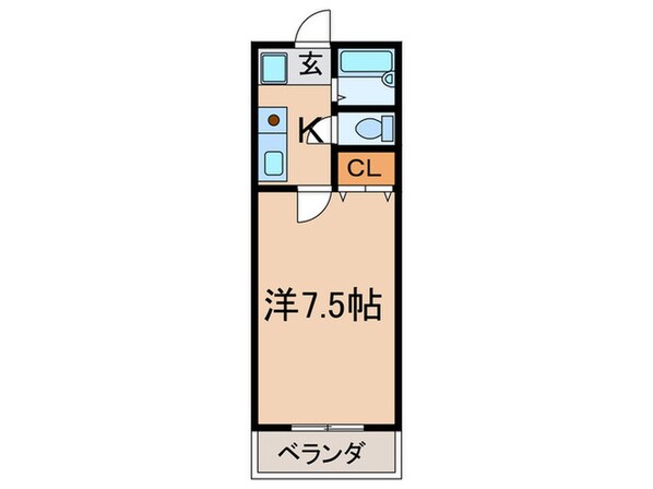 オークヴィラ一番館の物件間取画像